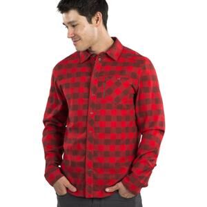Pearl Izumi Mens Rove Long Sleeve Flannel Shirt Buffalo Wicking Sz M Bike Cycle